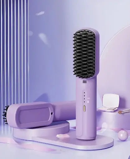 Portable Cordless Hair Straightening Comb